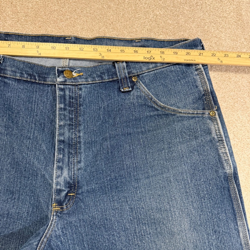 Wrangler RIGGS Workwear Jeans Mens 42x30 Blue Bundle 3 Pair Relaxed Fit Denim - Picture 15 of 16